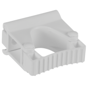 Vikan Veggoppheng, enkel gummibndmodul, 82 mm, hvit