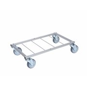 Mikro bunn m/100mm. hjul & 6 hull (36x63cm.)