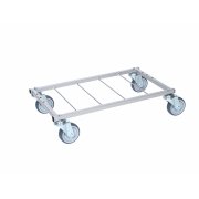 Mikro bunn m/100mm. hjul & 10 hull (36x63cm.)