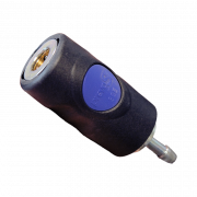 Lynkopling med trykknapp og slangestuss