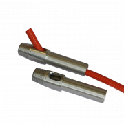 Aluminium topstykke med gjenge