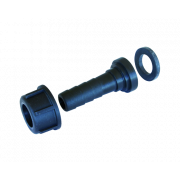 Slangeforskruning i plast med innvendig gjenge