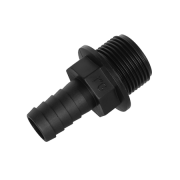 Slangenippel plast med utvendig gjenge