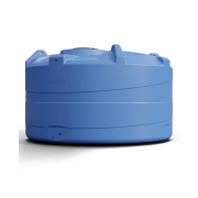 Vanntank, rund vertikal bl� 500 L.