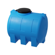 Sylindrisk vanntank, horisontal bl� 300 L.