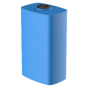 Vanntank vertikalt firkantet, bl� 300 L.