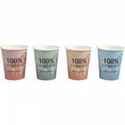 Kaffekopp, Gastro-Line, komposterbar, flerfarget, 1000 stk.