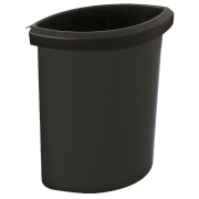 Innsats til rund papirkurv, Sort, 6 liter