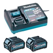 Makita Batteripakke 2 x 2,5AH + 1 x enkelt lynlader