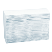 Care-Ness Excellent Trkepapir Z-fold, Nyfiber, 2-lags hvit, 24x20,6cm 4000 ark