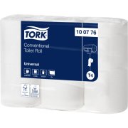 Tork 100776 Toalettpapir, resirkulert papir, 1-lags, T4, 50,4m x 48 ruller.