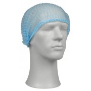 Hrnett, engangs, PP, bl, L, 200 stk