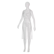 Engangsforkle, hvit, PE, 75 x 125 cm, 50 stk.