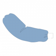 Beskyttelseserme, for steril oppdekking, Barrier, bl, 52 cm., 40 stk.