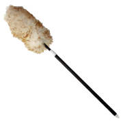 Lammeullvevet Inventarkost m/ teleskopskaft 75-110 cm.