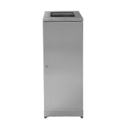 Avfallsbeholder, med frontd�r, rustfritt st�l, 95 l