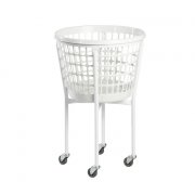 Rund tralle med vaskety kurv