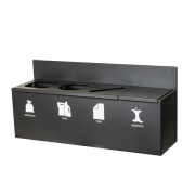 Kildesortering 4 fraksjoner, vegghengt