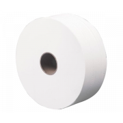 Trkepapir jumborull midi, nyfiber hvit 2-lags, 380m. 6rll