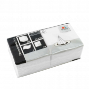 Fasana Kaffeserviett 24x24 cm, 2-lags, 1/4-fold, hvit, 1500 stk.