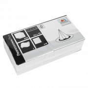 Fasana Lunsjserviett 33x33 cm, 3-lags, 1/8 fold, hvit, 1000 stk.