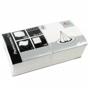 Fasana Middagsserviett 40x40 cm, 2-lags, 1/8 fold, hvit, 1500 stk.