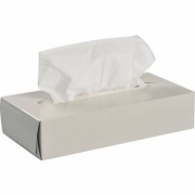 Ansiktsservietter, 2-lags, hvit, 40x100 stk.