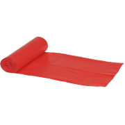 Sppelsekk rd, 70x110 cm, 100 ltr. 60 my. 10 rl.