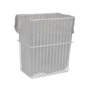  Trdkurv, firkantet plastbelagt metall, 25 ltr.