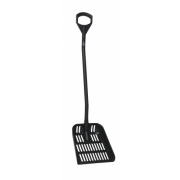 Vikan Ergonomisk spade med dreneringshull, 1325 mm. Svart