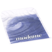 Madame Sanitrpose, hvit med motiv av blger. 500 stk.