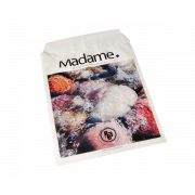 Madameposer, hvid med tryk 500 stk