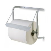 Vegghengt dispenser for papirruller, hvit 29 cm.