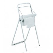 Gulvstativ til verkstedrull, metal, hvit