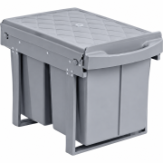 Avfallsbeholder med uttrekk, 2x8L, gr�