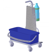 DIT ramme med 14L. Btte + vaskepose og flaskeholder, diameter 75mm.