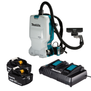 Makita Ryggst�vsuger inkl. 2x5 AH batterier og lader