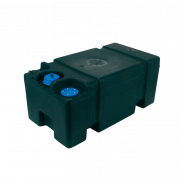 Fast drivstofftank 55 l. svart