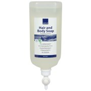 Hr- og kroppssjampo, 1000 ml, uten farge og parfyme