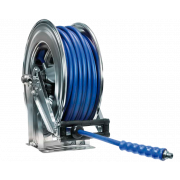  Automatisk rustfritt hytrykksslangetrommel 544 inkl. 20 m. bl 2-lags DN08 slange - 300 bar