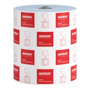 Katrin Plus 98514 H�ndklerull, 2-lags, 180 m x 21 cm, bl�, 6 ruller.