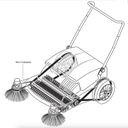 Ghibli rund rem for sidebrste for HS M 80