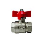 Kulekran med fullt gjennomlp - muffe/muffe