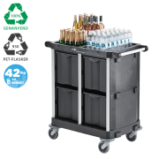 Nordic Recycle Trolley 2.0  Service Medium pen m. skuffer