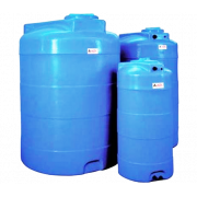 Vanntank sylindrisk vertikal, bl, 3000 ltr.