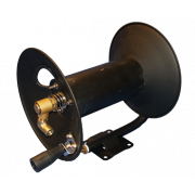 Slangetrommel HP lett metall, Svart, for 150 m. slange