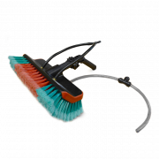 Vikan brste med delte filamenter og 2mm dyser og Resi-Neck Gardiner Vinkel adapter