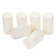 Skumgummibrster til takbrste, hvit stiv 6 stk