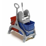 Kompakt tralle med 2x25L btter og vrir. Gr 