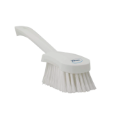 Vikan Vaskebrste, kort skaft, 270 mm, myk/splitt, hvit